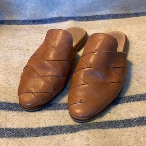 Seychelles Leather Braided Slide On Mules